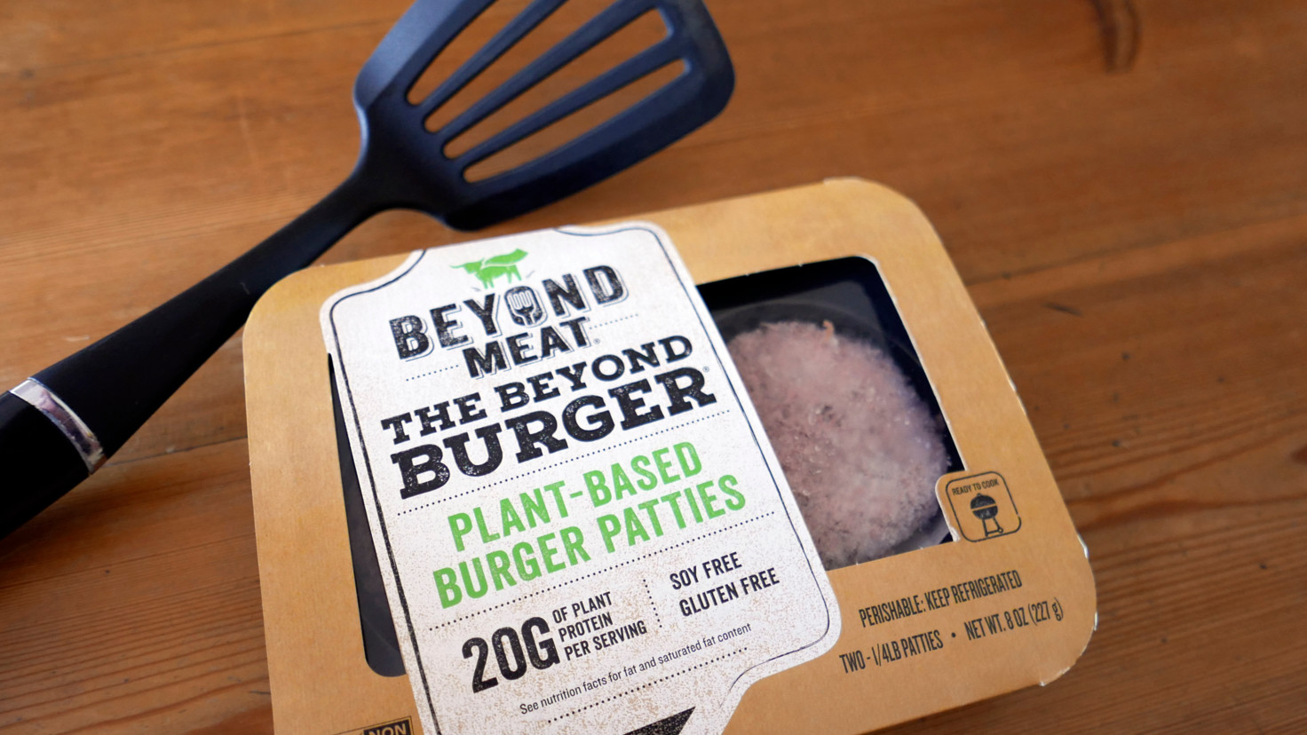 Beyond Meat burger in a box
